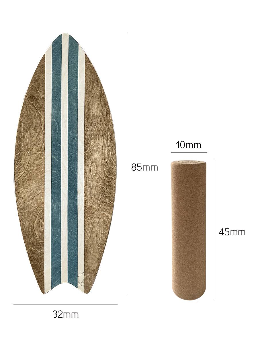 Missile Board - Milk Blue Brown